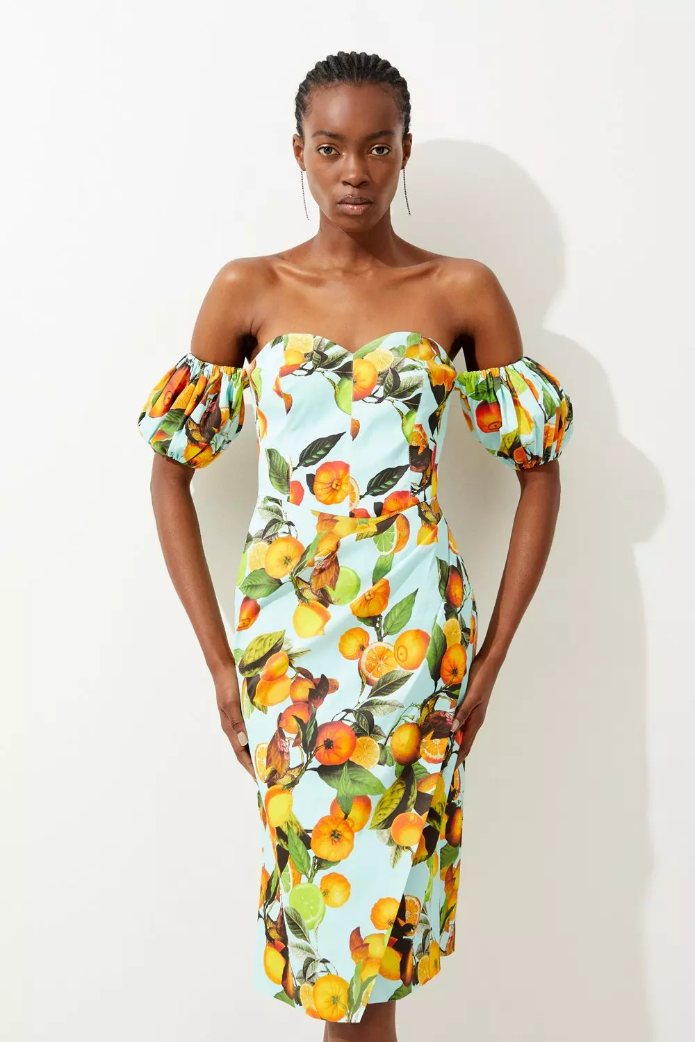 Cocktail shop print dress